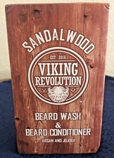 VIKING REVOLUTION Beard Wash & Conditioner 5 oz each Arsan & Jojoba Sandalwood