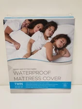 Sultan’s Linens TWIN Waterproof Mattress Cover Jersey Knit Fitted Fabric NIB