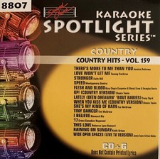 SOUND CHOICE KARAOKE - SPOTLIGHT - COUNTRY HITS - VOL 159 - SC8807 - LOT 264