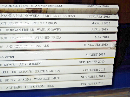 Art In America Magazine_11 Issues from the Year 2013 (Complete Year) Nice Lot!
