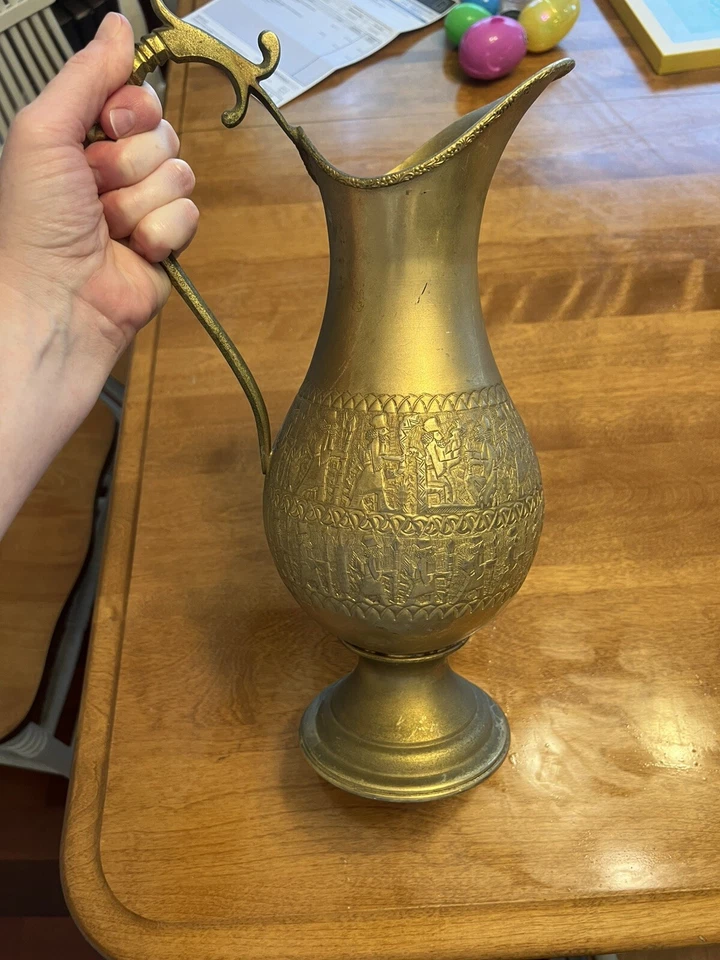 Jarro Samovar Persa Safavieh Vintage Banhado a Ouro - Imagem 2 de 2