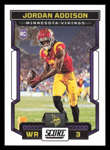 2023 Panini Score #346 Jordan Addison RC