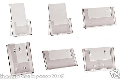 Brochure Leaflet Holder Stand Business Card Display Flyer Literature Dispenser