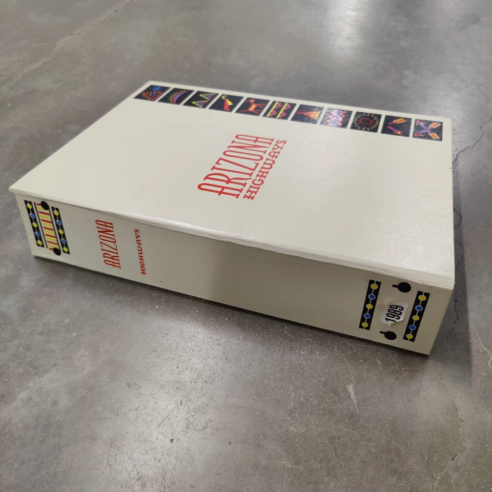 RARE 1989 ARIZONA HIGHWAYS 12 ISSUES COMPLETE FULL YEAR BINDER JANUARY- DECEMBER - Image 2 of 4
