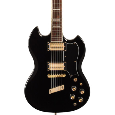 Guild Polara Kim Thayil Signature Electric Guitar, Rosewood Fingerboard, Black