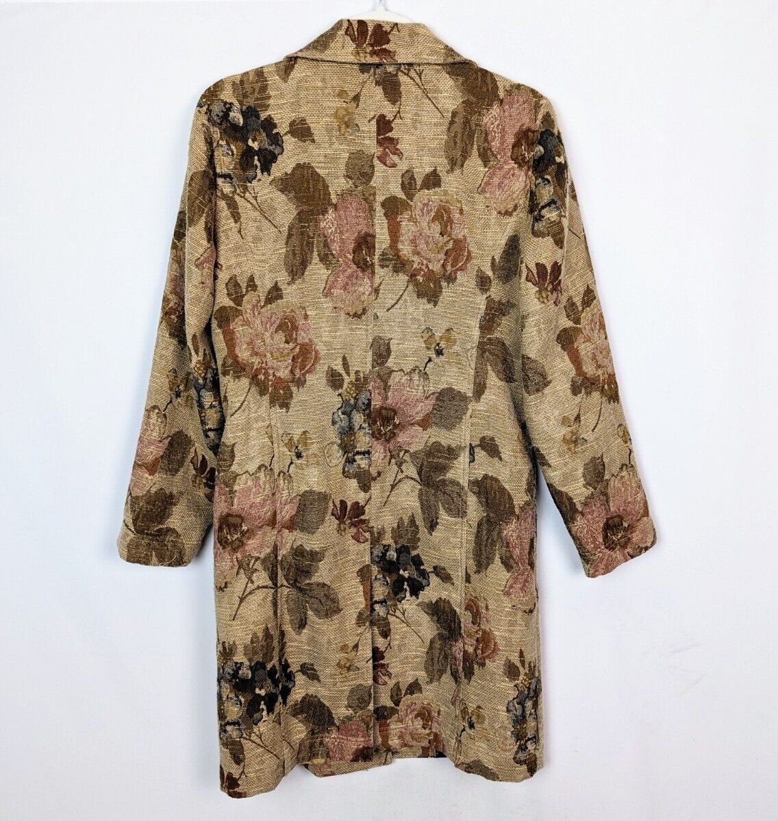 VINTAGE 90s J. Jill sz. S Jacquard Tapestry Floral Coat Long VINTAGE 90s J. Jill sz. S Jacquard Tapestry Floral Coat Long