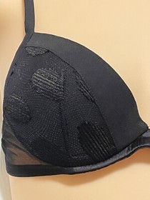 La Perla Opportunity Push Up Bra 32D Black Silk Blend $242