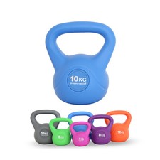 TrainHard® Kettlebell Kugelhantel Kugelgewicht Hantel Gewicht 10 kg Blau B-Ware