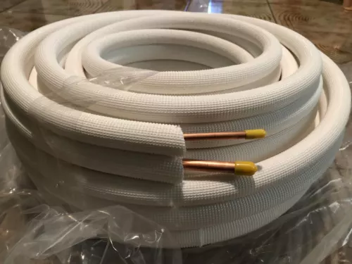 50Ft 1/4" X 1/2" Ductless Split AC Connection Line Set For All Refrigerant
