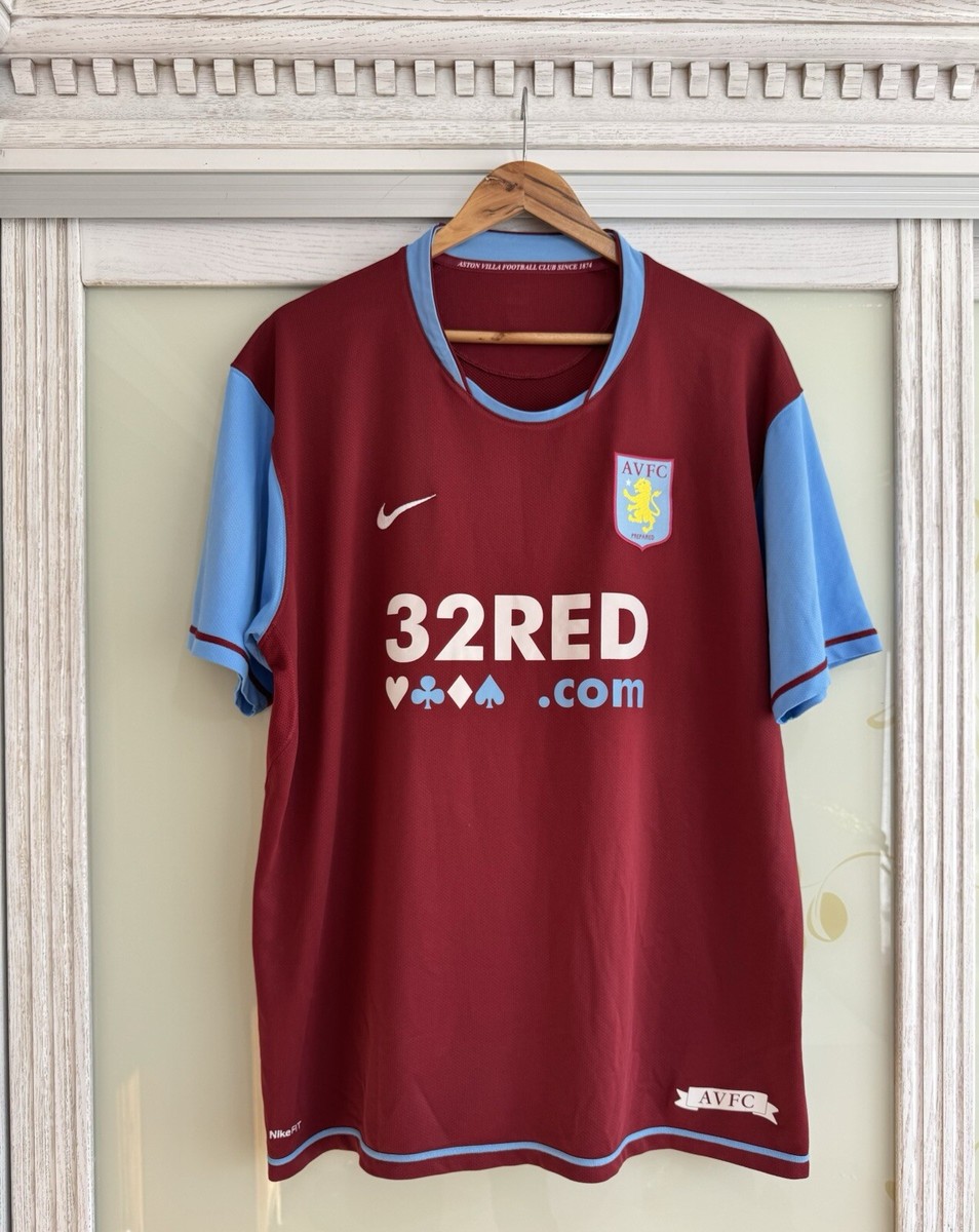 Vintage Aston Villa 2007-2008 Home Soccer Jersey Football Kit