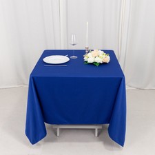 70" x 70" ROYAL BLUE Scuba Polyester Square TABLECLOTH Wedding Table Linens