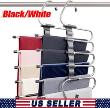 Magic Pants Hangers Space Saving 4 Pack For Closet Multiple Layers Multifunction