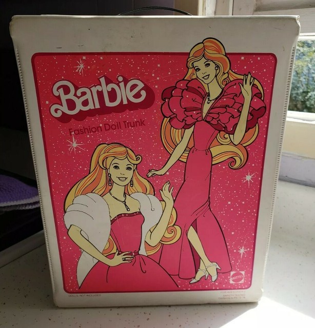 Vintage Mattel Barbie 1982 Fashion Doll Trunk Large Case 20 eBay
