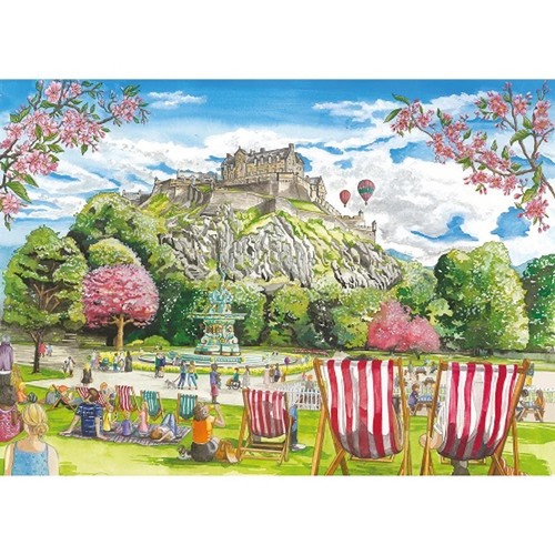 Gibsons Edinburgh 500 Pieces X 2 Jigsaw Premium Recycle Board Puzzle Gift Age 8+ - Picture 2 of 6