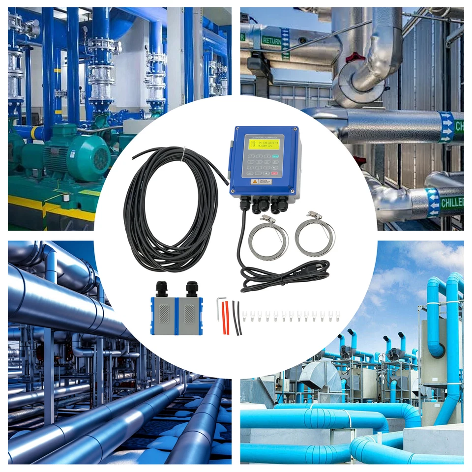 Ultrasonic Flow Meter TUF-2000B TM-1 DN50~700m Fixed Clamp on Flowmeter Tool - Image 2 of 4