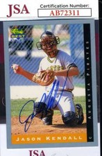 Jason Kendall Jsa Coa Signed 1993 Classic Best Rookie Autograph
