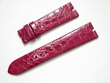 Van Cleef & Arpels Shiny Red Alligator Strap ...