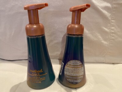 Set Of (2) Method Foaming Hand Wash Soap Frosted Fir 10 Oz Each New