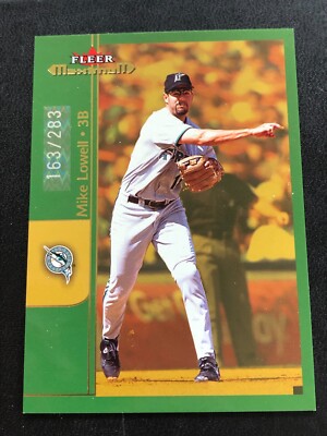 2002 Fleer Maximum Mike Lowell #96 To The Max Parallel Serial #d 163/283