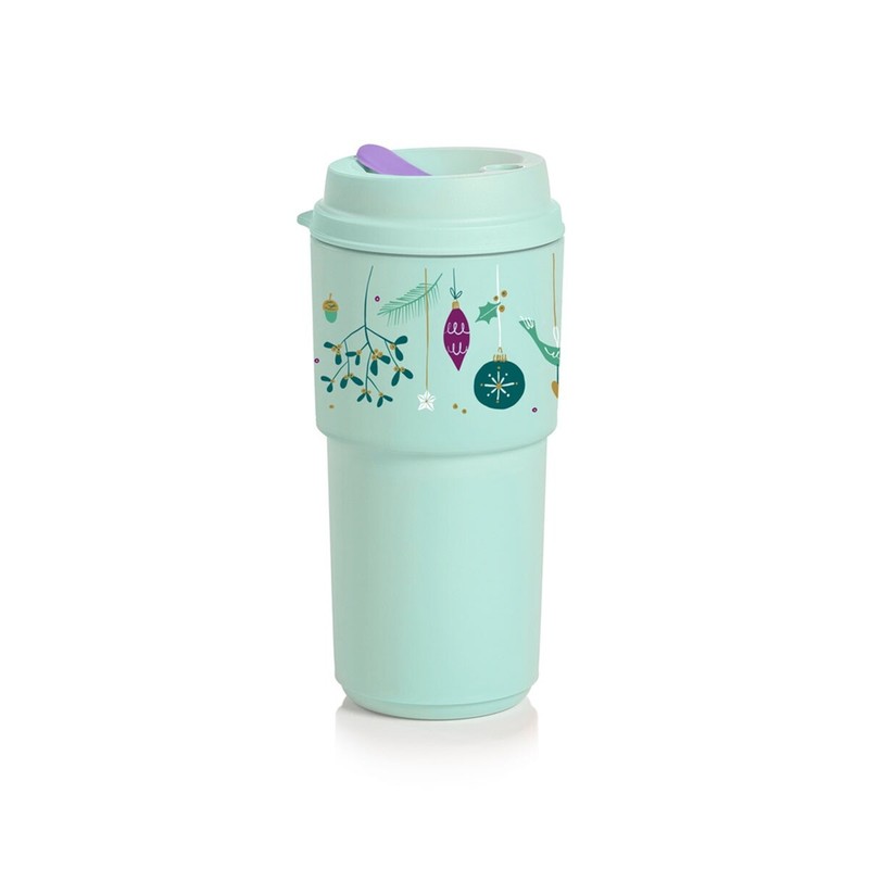Tupperware Shining Traditions Eco+ To-Go 16oz Cup - New - Christmas - Holiday