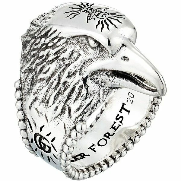 GUCCI Ring Eagle head Anger Forest Silver925 #15(JP Size) Silver