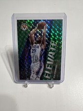 2020-2021 Panini Mosaic Ben Simmons Green Prizm Mosaic Elevate Insert 76ers