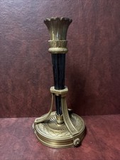 French Louis XVI Empire Gilt Bronze/Brass Candle Holder Single Art Nouveau