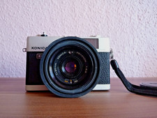   Konica C35 Automatic + Lederetui + Porst Bl...