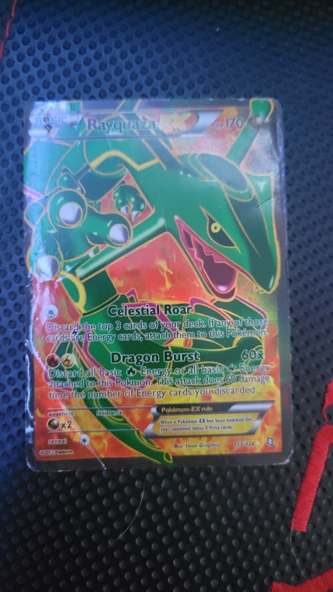 Rayquaza EX (123 Full Art) 123/124 Dragons Exalted Holo for