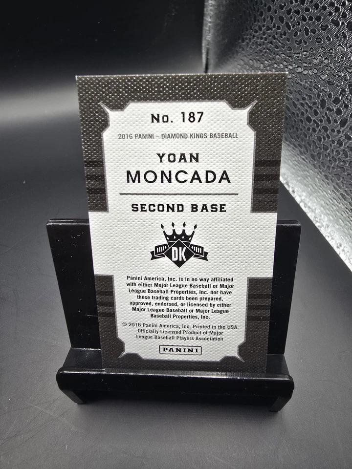 2016 Diamond Kings #187 Mini Yoan Moncada - Boston Red Sox - Image 2 of 2