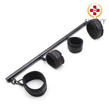Slave Spreader Bar Hand Ankle Cuffs Restraints Set Bondage Leg BDSM Fantasy