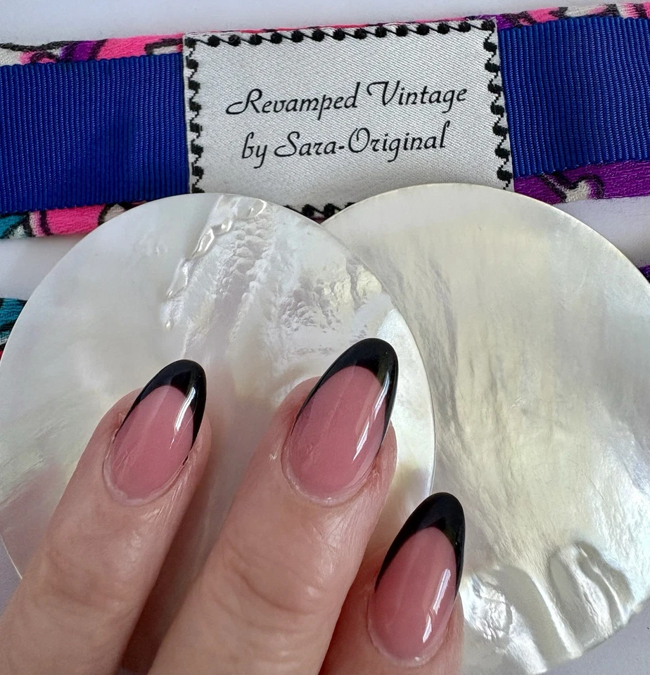 手工工匠复古迷幻面料女式腰带拖把扣腰 28 英寸 — 第 4/4 张图片