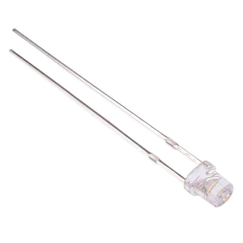 50 x Blue 3mm Concave Water Clear LED 330mcd 120°
