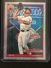 C.J. Kayfus 2026 Topps - 1991 Topps Chrome (Silver Pack) #91C36 (RC) - Guardians