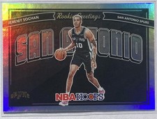 2022-23 Panini NBA Hoops Jeremy Sochan #9 Rookie Greetings Foil Insert Spurs