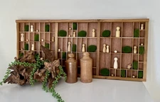 Vintage Letterpress Wooden Printers Tray Curios Display Restored *Christmas Gift