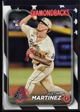2024 Justin Martinez Rookie /76 Arizona Diamondbacks #325 Independence Day SP