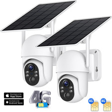 4G LTE Cellular Security Camera No WiFi Solar Outdoor Night Vision With SIM Card