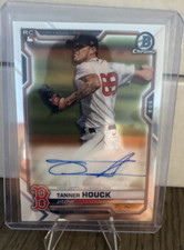Bowman 2021 Chrome Rookie Autographs Tanner Houck #BCRA-TH Boston Red Sox