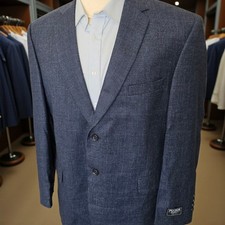 New Jos. A Bank Signature Blazer 46s Linen Wool Silk Canvased GlenPlaid 4 Season