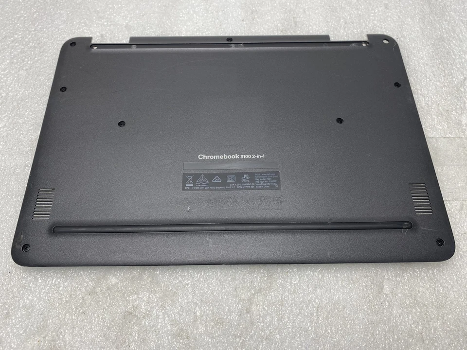 Cubierta base inferior Dell Chromebook 3100 2 en 1 usada negra 0PPWP2-USK Foto 2 de 4