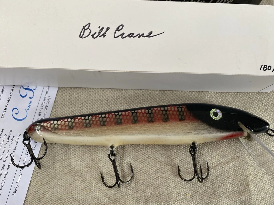 Señuelo grúa Musky Hunter Magazine 2017 coleccionable cebo 180 de 500 Foto 3 de 4