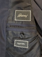 Brioni / Super 160's / Suit 48R / Pants 41 x 31 / Handmade ITALY / VIA VENETO