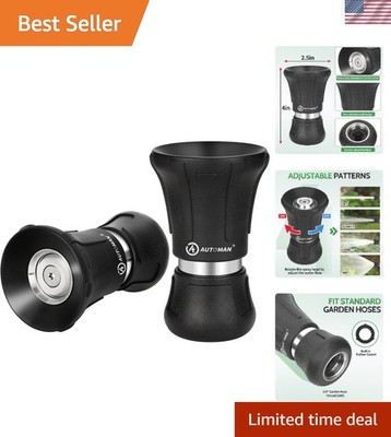 Ergonomic High-Pressure Hose Nozzle Set - 2 Pack for Multi-Functional Use