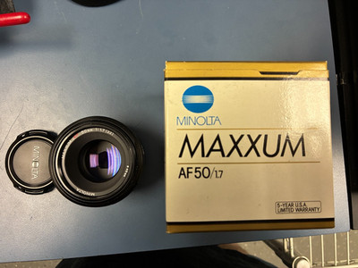 Minolta AF 50mm f/1.7 AF A Mount SLR DSLR Camera Lens