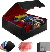Trading Card Storage Box (3000+ Cards Capacity) – Magnetic MTG Deck Box, Waterpr
