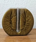 MCM Modern Dark Amber  Lucite Centerpiece Bud Vase  — photo 2