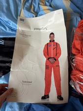 Underwraps Costumes Astronaut Jumpsuit X-Large Orange Polyester Adult