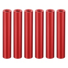 6pcs M3 Aluminum Spacers 3mm ID x 6mm OD x 35mm L Threaded Screw Standoff Round