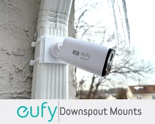 Mont de descente pour caméra Eufy - Aucun support de caméra de sécurité extérieur en caoutchouc de forage